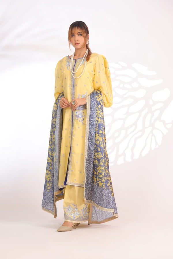 Corn Yellow Silk - Embroidered